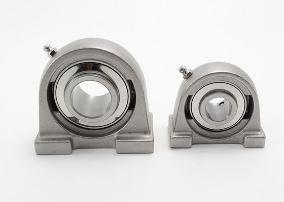 440c 420 Vòng bi chặn cơ sở khai thác Vòng bi gắn có thể bôi trơn Vòng bi chân ngắn SUCPW201