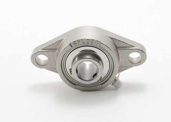 Vòng bi chặn gối 2 lỗ bằng thép không gỉ 420 440c Không mở rộng SUCFT207 với vòng trong rộng